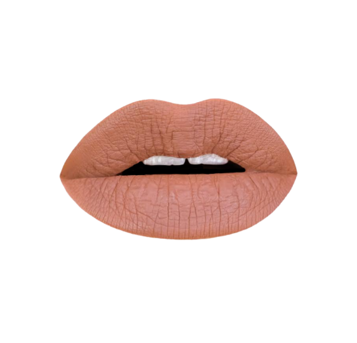 Aromi Beauty Matte Liquid Lipstick, Caramel Nude